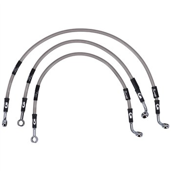 cafe 4 racer - MCS By Goodridge brake line front, stainless clear coated – HD VRSCA V-Rod 01-05 - MCS Brakes 