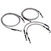 MCS By Goodridge brake line front, stainless clear coated – HD TouringR Road 08-13