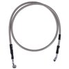 MCS By Goodridge brake line front, stainless clear coated – HD Softail FLSTN Deluxe 05-13