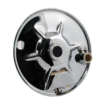 cafe 4 racer - MCS Rear mechanical brake backing plate, chrome – HD BT 41-57 - MCS Brakes 