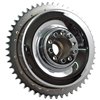cafe 4 racer - MCS 37-57 B.T Rear brake drum & sprocket Chrome – HD BT 37-57 - MCS Brakes 