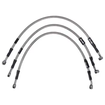 cafe 4 racer - MCS By Goodridge brake line front, stainless clear coated – HD FXDX Dyna 99-05 - MCS Brakes 