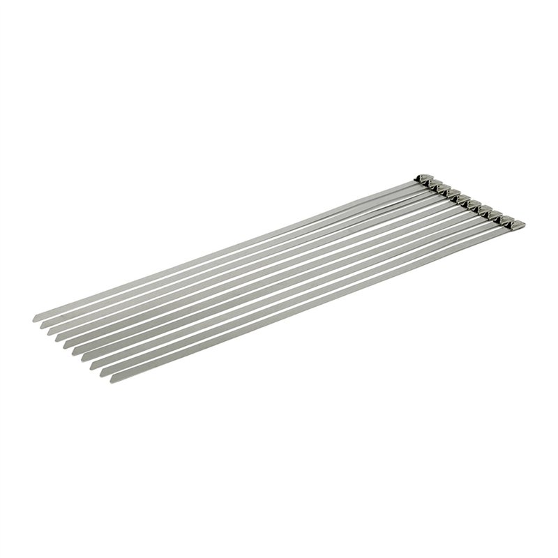 cafe 4 racer - MCS Exhaust tie wraps 14.25" long clear stainless - MCS Exhaust accessories 