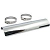 cafe 4 racer - MCS Universal smooth heat shield 10" long chrome - MCS Exhaust accessories 