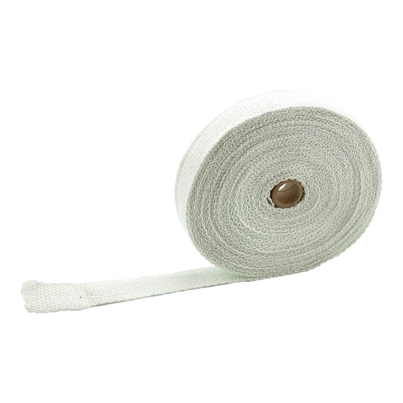 cafe 4 racer - MCS Exhaust insulating wrap 1" wide white – Universal - MCS Exhaust accessories 