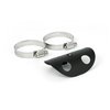 cafe 4 racer - MCS Universal bullet hole heat shield 4" long black - MCS Exhaust accessories 