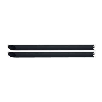 cafe 4 racer - MCS FL 2-1 exhaust rear header heatshield black – HD FX and all 70-84 FL 71-75 - MCS Exhaust accessories 