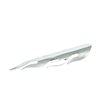 cafe 4 racer - MCS Flamed heat shield set 8" long chrome - MCS Exhaust accessories 