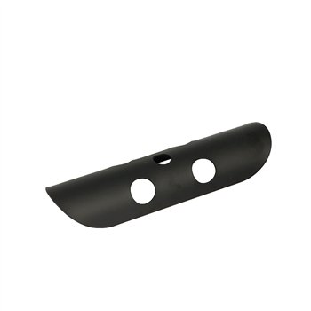 cafe 4 racer - MCS Universal smooth heat shield 10" long chrome - MCS Exhaust accessories 
