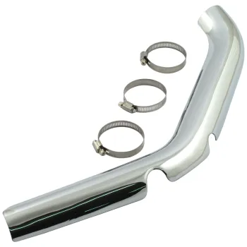 cafe 4 racer - MCS FL 2-1 exhaust header heatshield lower right, rear – HD FX and all 70-84 FL 71-75 - MCS Exhaust accessories 