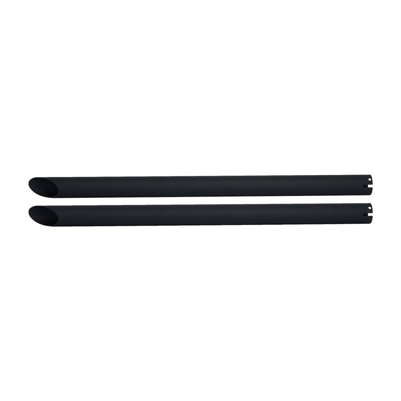 cafe 4 racer - MCS Universal head pipe extension set 32" long black - MCS Exhaust accessories 