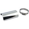 cafe 4 racer - MCS Universal smooth heat shield 4" long chrome - MCS Exhaust accessories 