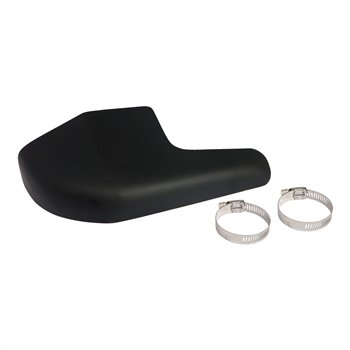 cafe 4 racer - MCS Universal bullet hole heat shield 4" long black - MCS Exhaust accessories 