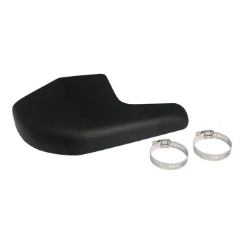 cafe 4 racer - MCS Universal bullet hole heat shield 14" long black - MCS Exhaust accessories 