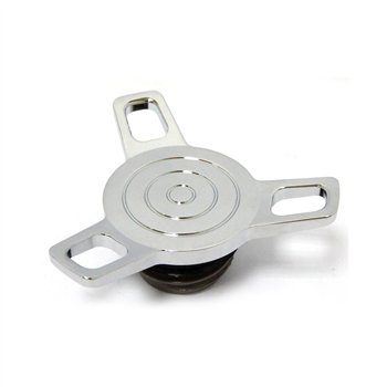 cafe 4 racer - Arlen Ness, gas cap 10-Gauge. Chrome - ARLEN NESS Fuel Caps 