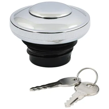 MCS Gas cap vented with lock, chrome – HD 83-95