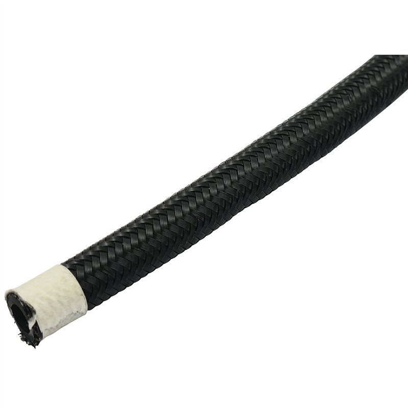 MCS opletená hadica 1/4" (6mm) čierny nylon