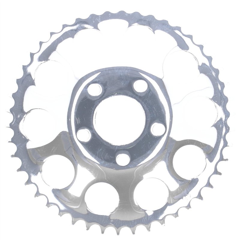 MCS Rear sprocket, chrome 46t – HD FXR 82-85