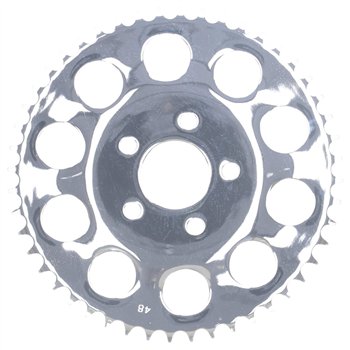 MCS Rear sprocket, chrome 48t – HD Sportster 82-85