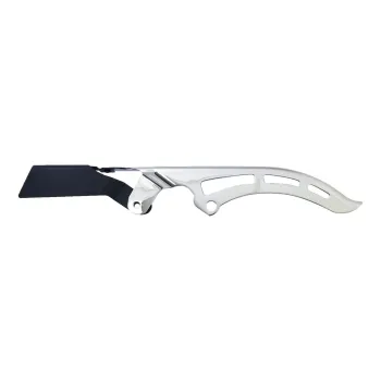 MCS Shorty upper belt guard Chrome – HD Dyna Fxstd 07, Softail Fxstc, 07