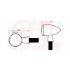 cafe 4 racer - HIGHSIDER LED indicator / front position light APOLLO CLASSIC chrome - Highsider 2in1 and 3in1 4054783225200