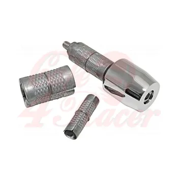 cafe 4 racer - HIGHSIDER Handlebar end DOT, chrome - Highsider Bar Ends 4054783017706
