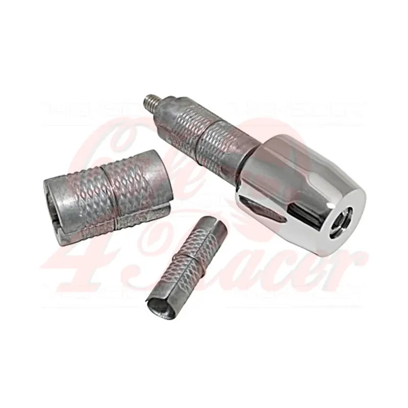 cafe 4 racer - HIGHSIDER Handlebar end DOT, chrome - Highsider Bar Ends 4054783017706