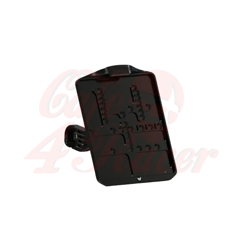 cafe 4 racer - Wunderkind Indian Chief License plate holder '2Stripes' side mount - WUNDERKIND Custom INDIAN CHIEF - THE REAL BOBBER 