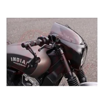 cafe 4 racer - Wunderkind Indian Scout Bobber Lamp mask front fairing with handlebars - WUNDERKIND Custom INDIAN SCOUT BOBBER Custom parts 