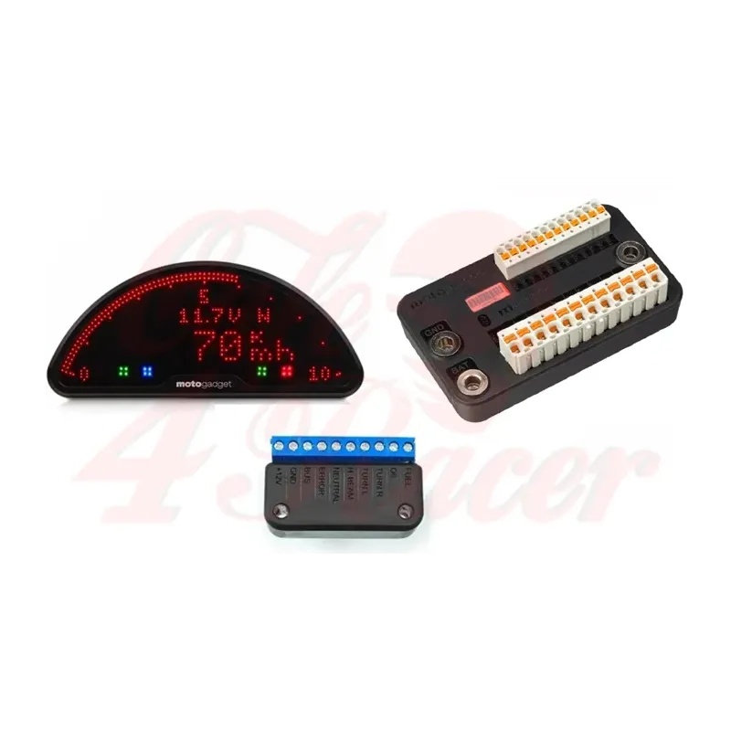 cafe 4 racer - Motogadget M-Unit blue    Motoscope PRO   Breakout box A - Motogadget SUPER PONUKA! 