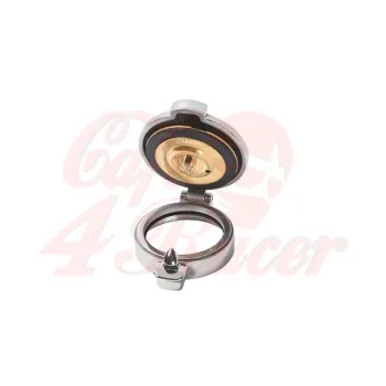 cafe 4 racer - Monza Flip Up Gas Tank Cap 2.5"/62mm - Polished - Motone Fuel Caps 