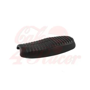 cafe 4 racer - Motone Bonneville Dual Seat - Rattlesnake Tail - Black - Motone Triumph Bonneville 
