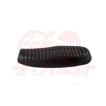 cafe 4 racer - Motone Bonneville Dual Seat - Rattlesnake Tail - Black - Motone Triumph Bonneville 