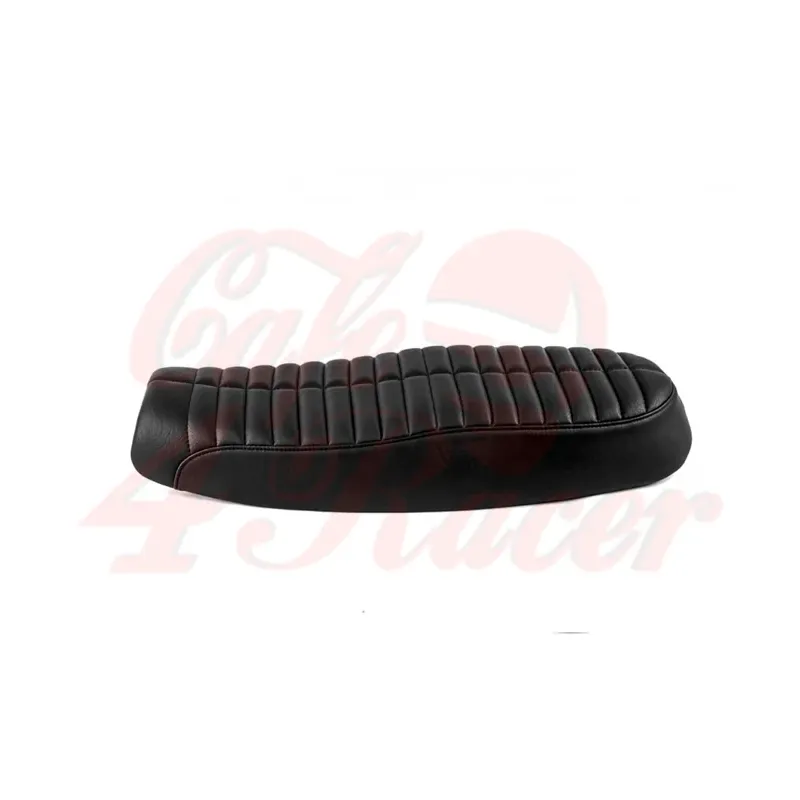 cafe 4 racer - Motone Bonneville Dual Seat - Rattlesnake Tail - Black - Motone Triumph Bonneville 