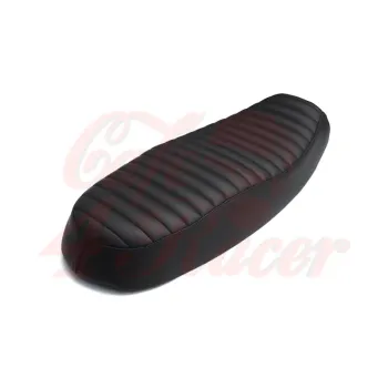 cafe 4 racer - Motone Triumph Bonneville Dual Seat - Ribbed - Black - Motone Triumph Bonneville 