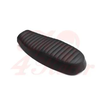 cafe 4 racer - Motone Triumph Bonneville Dual Seat - Ribbed - Black - Motone Triumph Bonneville 