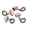 cafe 4 racer - Motone Custom Billet Indicator Turn Signals - Set of 4 - Brushed - Motone Standard indicators 