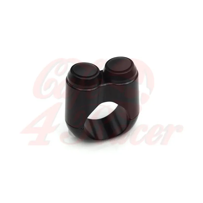 cafe 4 racer - Dual Micro Switch Button Housing - One Inch Handlebar - Black - Motone 25,4mm / 1 inch  
