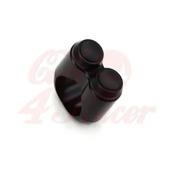cafe 4 racer - Dual Micro Switch Button Housing - One Inch Handlebar - Black - Motone 25,4mm / 1 inch  