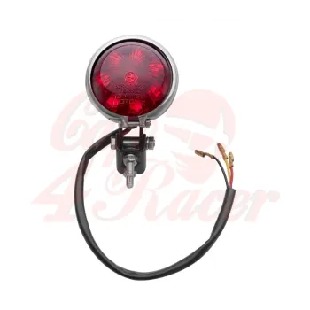 cafe 4 racer - Mini Bates Tail Light - Stainless Fixings - LED - BLACK - Motone LED Rear lights 