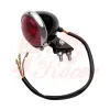 cafe 4 racer - Mini Bates Tail Light - Stainless Fixings - LED - BLACK - Motone LED Rear lights 