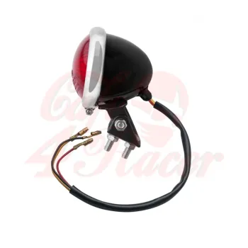 cafe 4 racer - Mini Bates Tail Light - Stainless Fixings - LED - BLACK - Motone LED Rear lights 