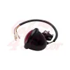 cafe 4 racer - Mini Bates Tail Light - Stainless Fixings - LED - BLACK - Motone LED Rear lights 