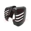cafe 4 racer - Triumph Bonneville Ribbed Side Panels - Gloss Black Finish - Aluminium Mesh - Motone Triumph Bonneville 