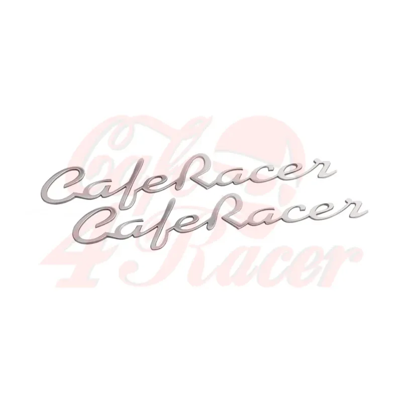 cafe 4 racer - CAFE-RACER logo - Motone Billet Emblems Stickers Logos 