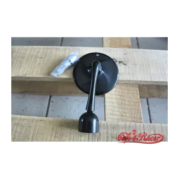 cafe 4 racer - HIGHSIDER handle bar end mirror CLASSIC, black - Highsider Bar end mirrors 4054783225804