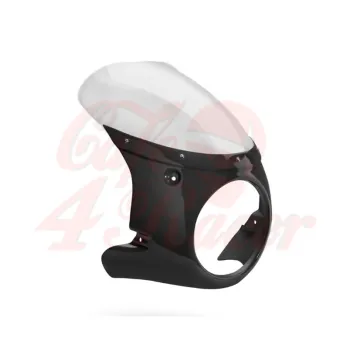 cafe 4 racer - C-Racer, headlight mask. Matte black - C-RACER ROYAL ENFIELD Interceptor 650 