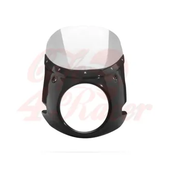 cafe 4 racer - C-Racer, headlight mask. Matte black - C-RACER ROYAL ENFIELD Interceptor 650 