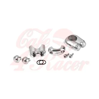 cafe 4 racer - Dual Micro Switch Button Housing - One Inch Handlebar - Chrome - Motone 25,4mm / 1 inch  