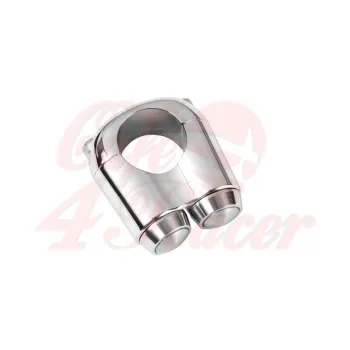 cafe 4 racer - Dual Micro Switch Button Housing - One Inch Handlebar - Chrome - Motone 25,4mm / 1 inch  
